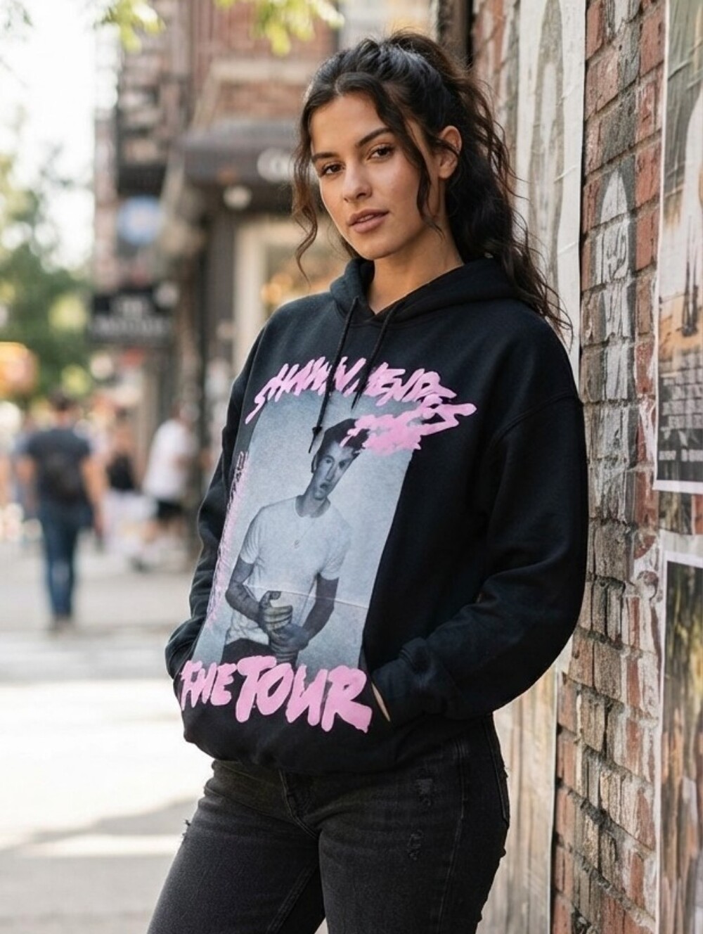 Authentic Shawn Mendes "The Tour" Official Concert Hoodie Black Size Medium
